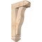 Ekena Millwork Funston Arts and Crafts Smooth Bracket w/ Offset Brace, Douglas Fir, 5 1/2"W x 14"D x 26"H BKT0604X14X26FST03SDF - alternate 1